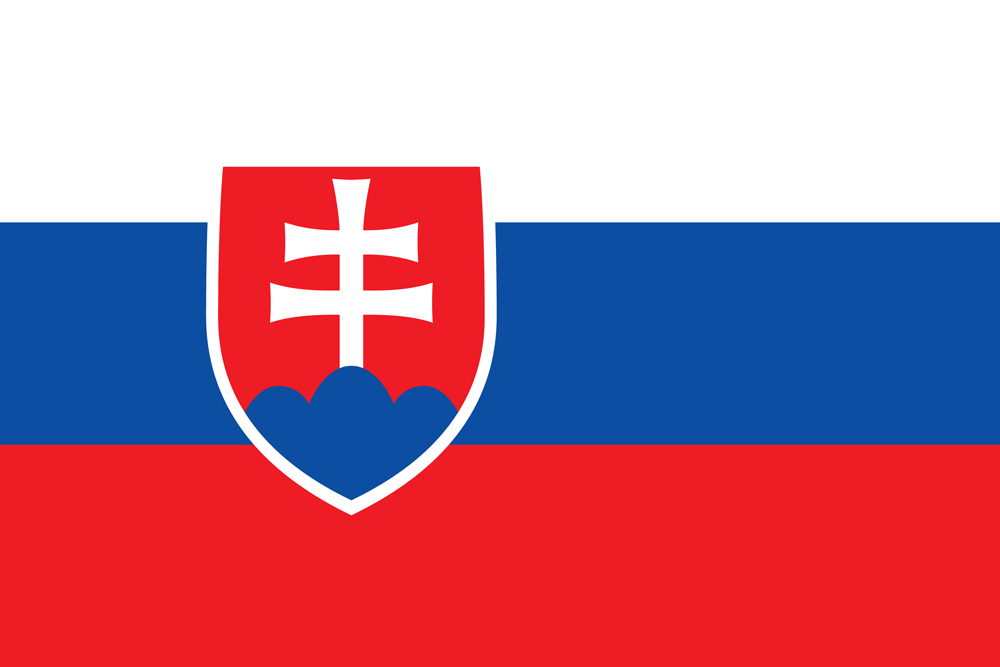 a white, blue and red flag