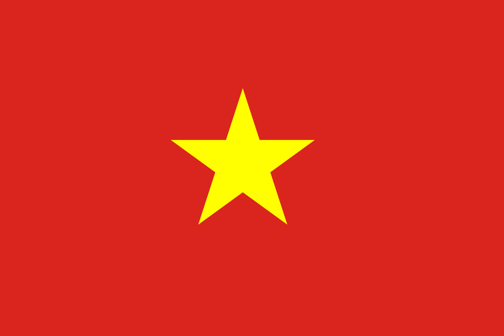 a yellow star on a red background